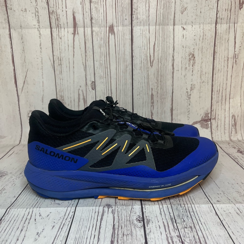 Salomon Pulsar Trail Running Shoes Mens 10.5 Blue Purple Black Orange